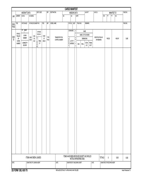Dd Form 1385 Fill Out And Sign Online Dochub