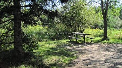 Campsite 14e In Moose Lake State Park Campground At Moose Lake State