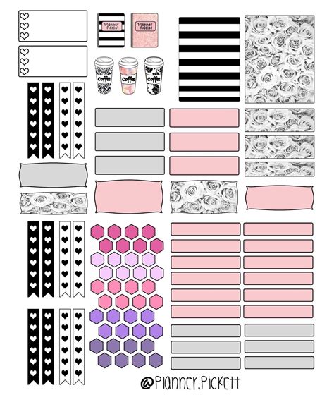 Etiquetas Escolares Printable Planner Stickers Printa