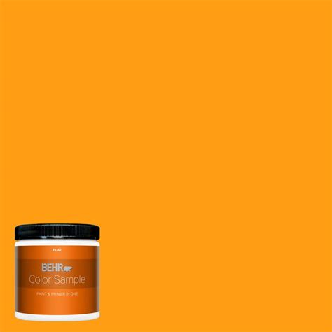 Behr Premium Plus 8 Oz S G 290 Orange Peel Flat Interior Paint And