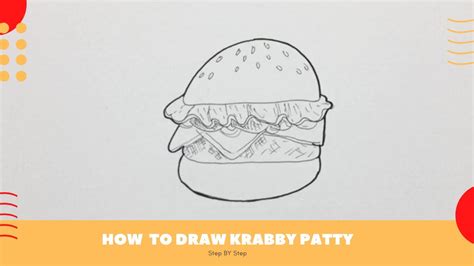 How To Draw Krabby Patty Easy Spongebob Youtube