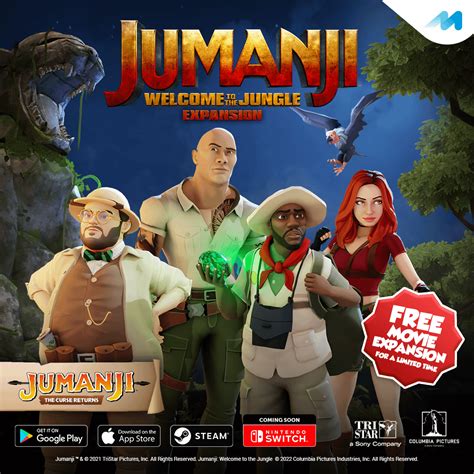 attention jumanji fans the jumanji welcome to the jungle expansion is here be the heroes