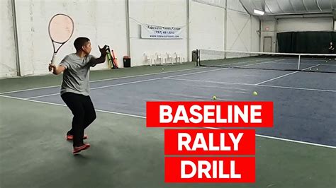 Singles Tennis Rally Drill Baseline Forehand And Backhand Accuracy