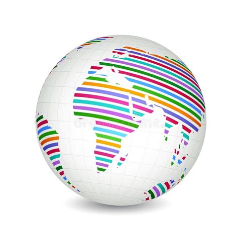 Colorful Globe Stock Vector Illustration Of Globe Editable 24100154