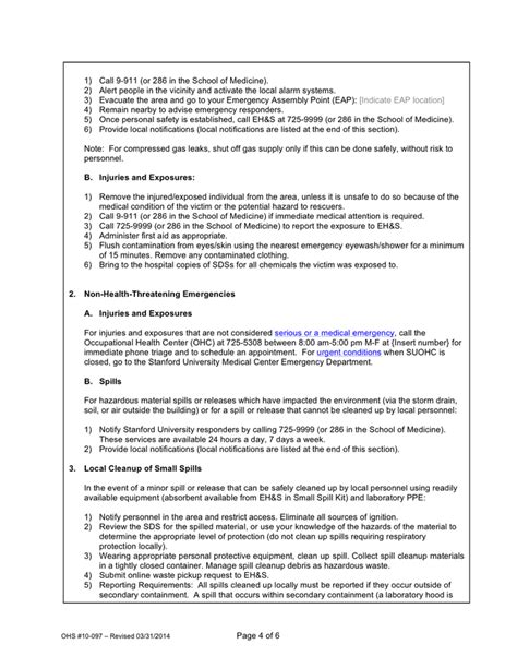 Standard Operating Procedure Template In Word And Pdf Formats Page 4 Of 6
