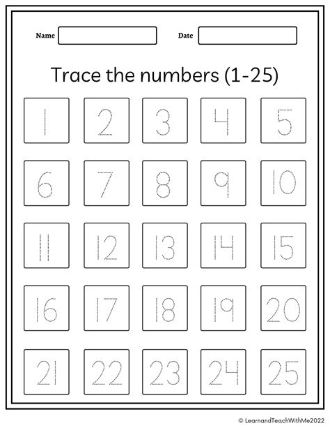 Numbers 1 100 Trace And Write Worksheets Made By Teachers
