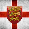 Coat Of Arms And Flag Of England Digital Art by Serge Averbukh