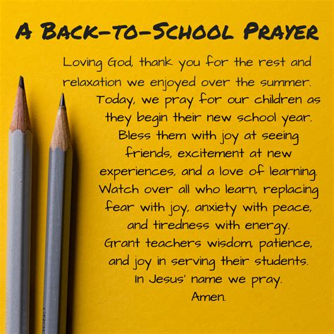 A Prayer For Back To School Pastor Daniel Flucke