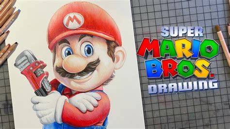 Drawing Super Mario In Colored Pencil ️ Nintendo The Super Mario