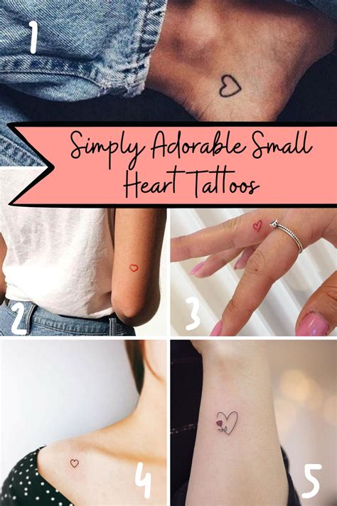 53 Adorable Small Heart Tattoos Tattoo Glee