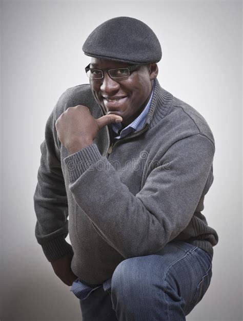 Portrait Of Confident Black Man Stock Image Image Of Cheerful