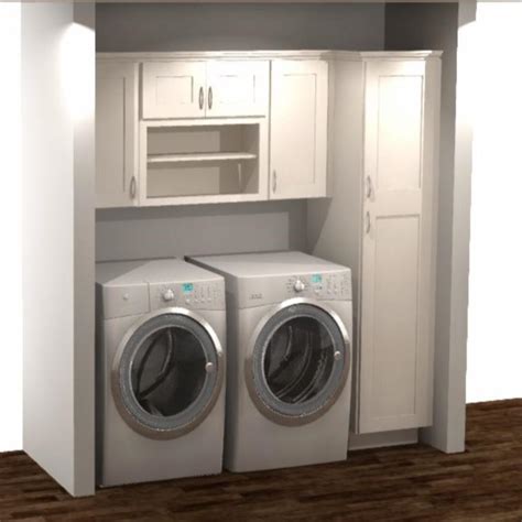 This 39 inch multipurpose cabinet provides added storage in a transitional door style to complement any room. Hampton Bay Shaker Ready to Assemble 82x84x24 in. Laundry Kit with Assembled Wall and Pantry ...