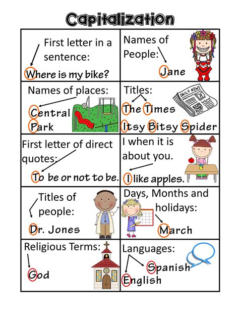 11 Capital Letters Worksheet Grammar ~ Kindergarteen Worksheets