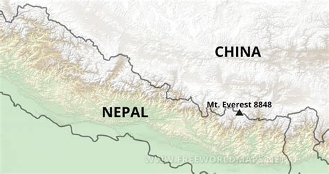 Mount Everest World Map United States Map