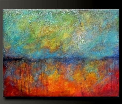 Oxidized Metal 40 X 30 Acrylic Abstract Painting Huge Highly