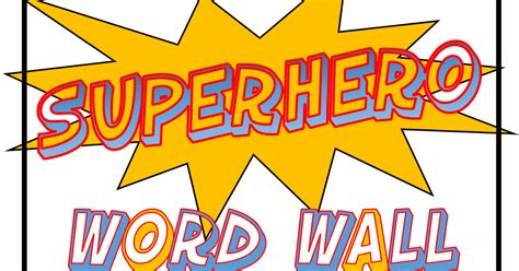 Summer Bloom Teach Create Party Superhero Word Wall Alphabet