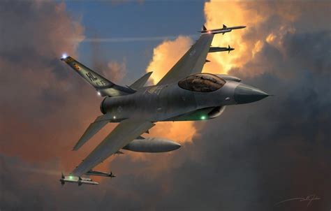 Wallpaper Usa F 16 Usaf F 16 Fighting Falcon Multi Role Fighter