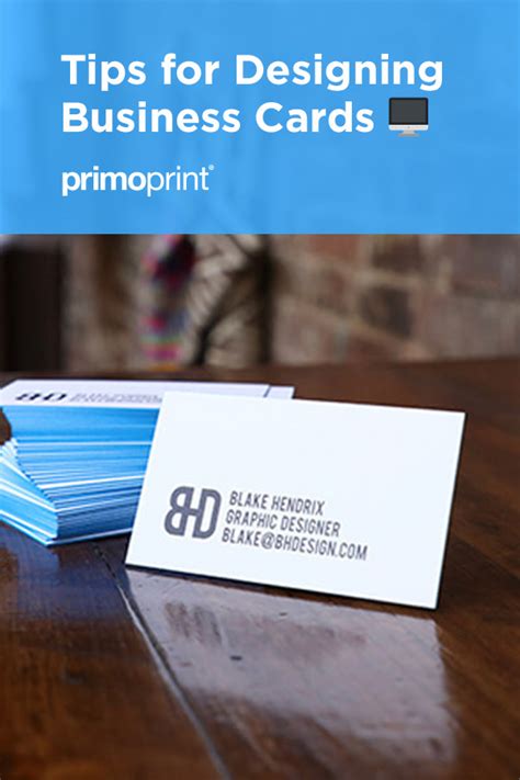 7 Tips For Your Next Business Card Design Primoprint Blog