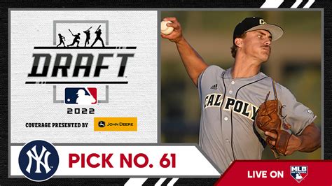 With The 61st Overall Pick The Yankees Select Calpolystangs Right