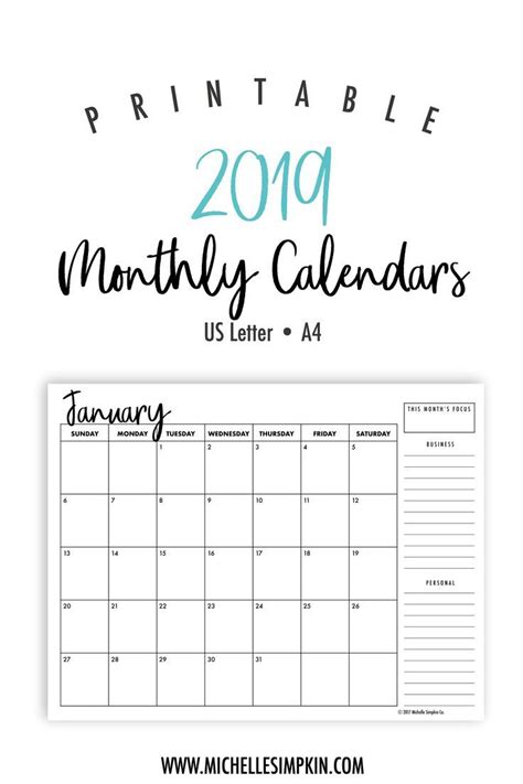 Monthly Calandar Template Start From Sunday Example Calendar Printable