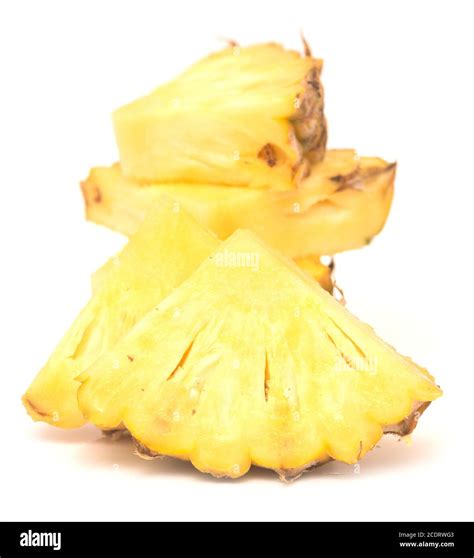 Pieces Of Pineapple Stock Photo Alamy