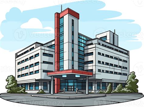 Hospital Building Illustration Clipart 26573491 Png