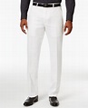 Sean John Men's Classic-fit White Linen Dress Pants for Men | Lyst