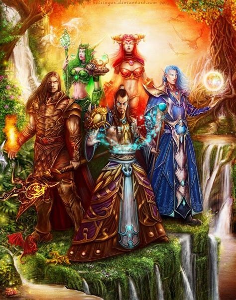 The First Aspects Of Azeroth By K E I S I N G E R Warcraft Art World