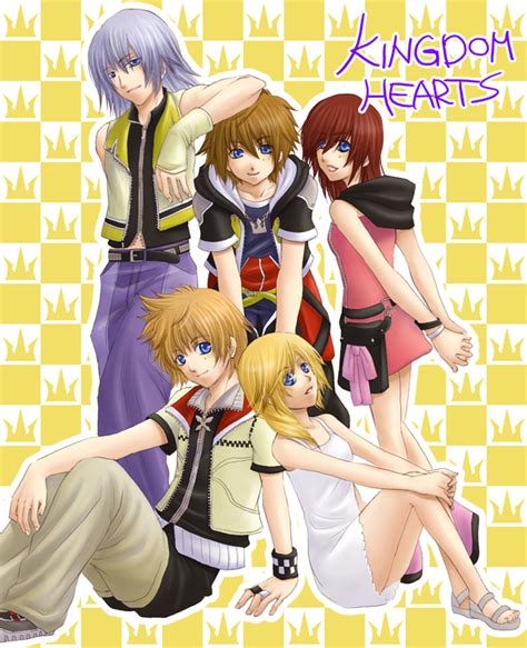 kairi shery rakuura r ayase68 kairi kingdom hearts namine riku kingdom hearts roxas