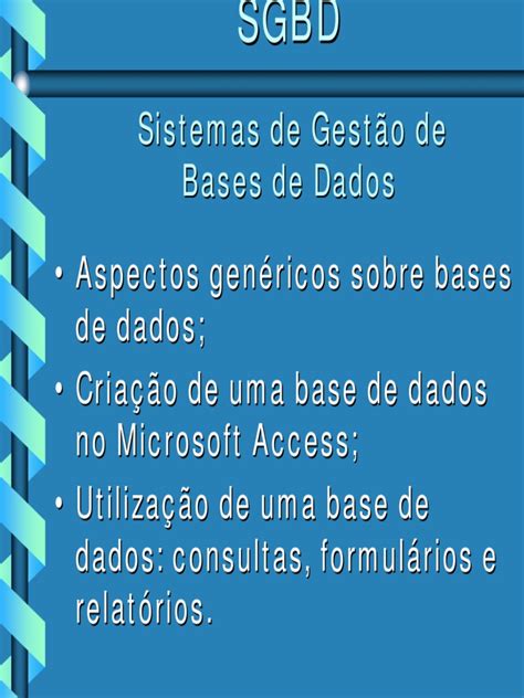 Sistemas De Gestão De Bases De Dados Modelo Relacional Tabela