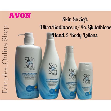 Avon Jumbo Skin So Soft Ultra Radiance With 4x Glutathione Hand And Body
