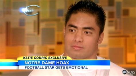 Manti Te O Says He Lied After Learning Girlfriend Was A Hoax The Two Way Npr