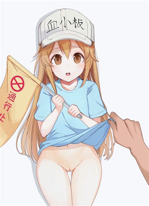 ateoyh platelet hataraku saibou hataraku saibou bad id bad pixiv id 10s 1girl blouse