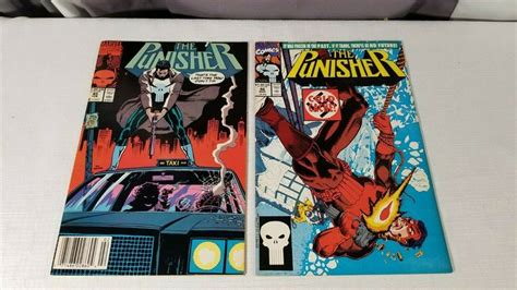 The Punisher 45 Feb 1991 46 Mar Marvel Comics Lo