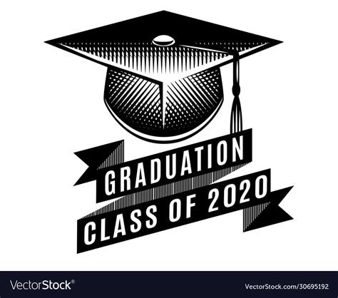 Graduation Class 2020 Congrats Grad Royalty Free Vector