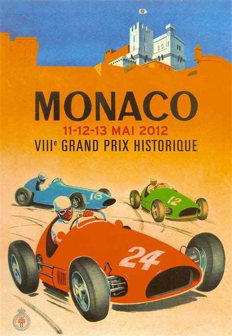 Affiche Monaco Auto Racing Events Auto Racing Posters Monaco Grand