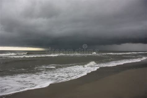 Approaching Storm Over The Ocean Stock Image Image Of Beach South
