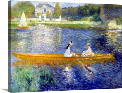The Skiff La Yole By Pierre Auguste Renoir Wall Art Canvas Prints