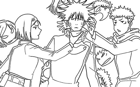 Fushiguro Megumi Coloring Page Dibujos De Anime Jujutsu Kaisen Para