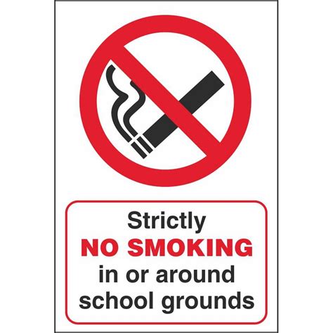 No Smoking On School Grounds Signs School Safety Signs Ireland