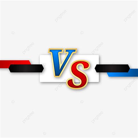 Batalla Azul Y Rojo Vs Diseño Png Vs Lucha Versus Png Y Vector Para