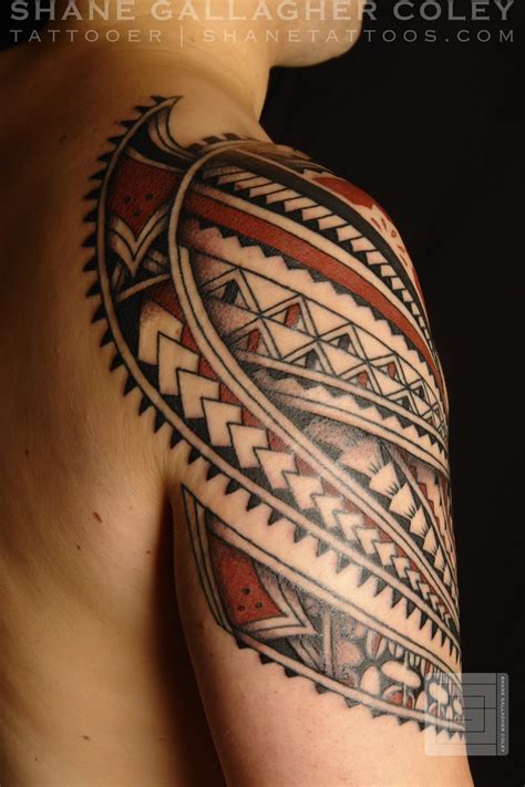 shane tattoos polynesian shoulder tatau tattoo