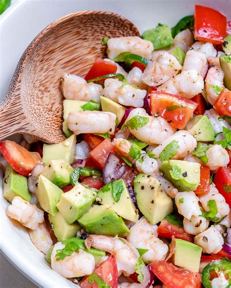 So how is the raw shrimp in ceviche safe to eat? Eat Fresh with this Cilantro Lime Shrimp Ceviche Chopped Salad! | Clean Food Crush