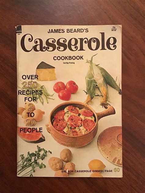 James Beards Casserole Cookbook Printing Etsy