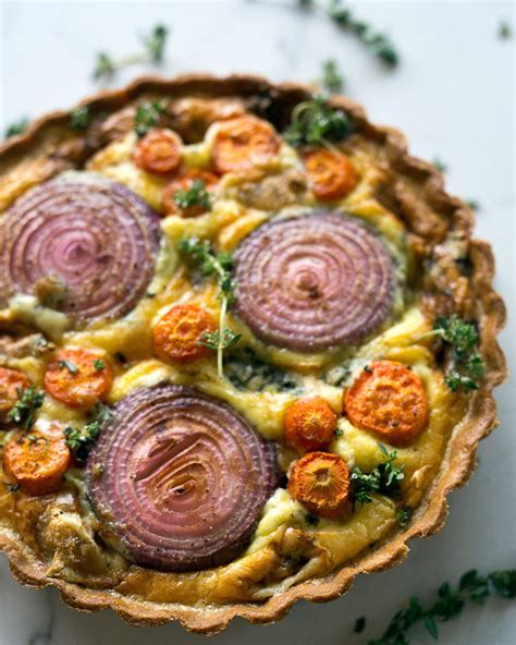 Carrot Red Onion And Feta Tart Scenic Rim Farm Box