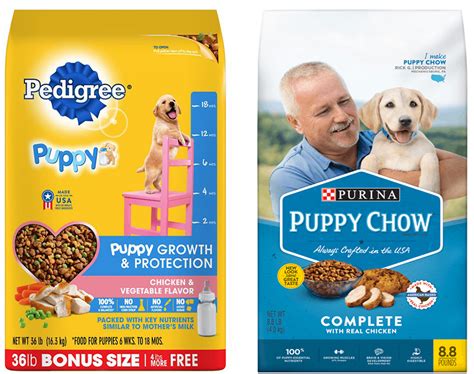 Adapted energy for your puppy's more active metabolism. Pedigree Puppy Food vs Purina Puppy Chow - Easyboxshot.com