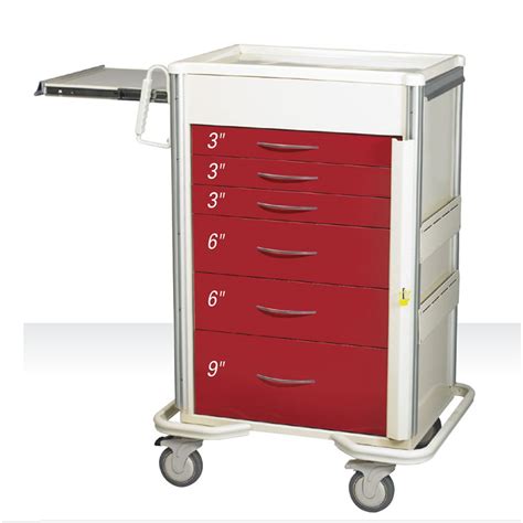 Alimed Select Series 6 Drawer Emergency Cart 30 Vertical Drawer Space