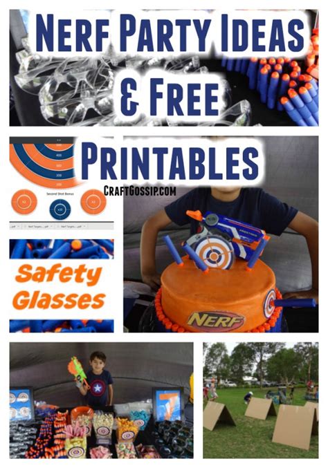 Updated Nerf Party Ideas With Free Printables Craft Gossip