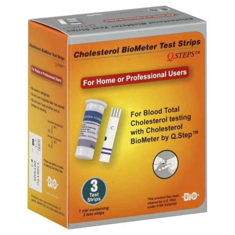Q Steps Cholesterol Biometer Cholesterol Strips 6 Strips