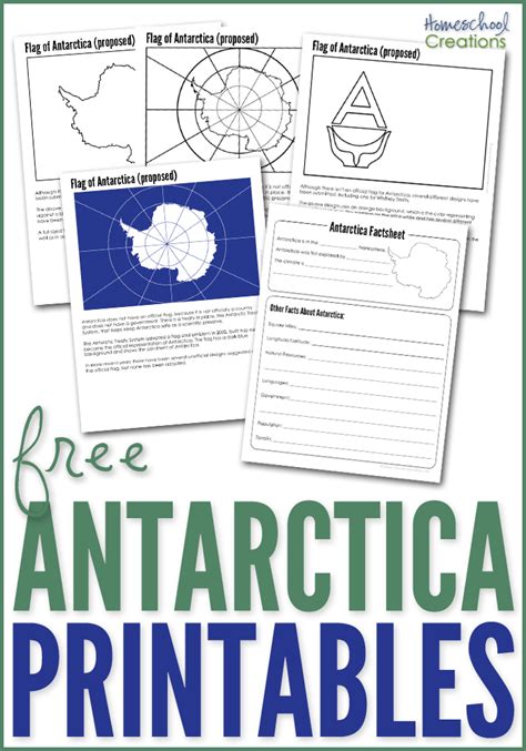 Antarctica Geography Printables From Homeschool Creations Geography